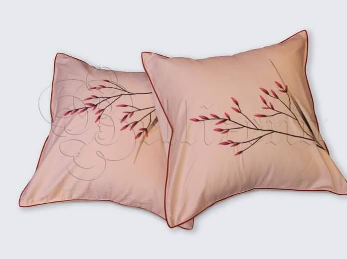 Hoàng hôn vỏ gối sofa - kem đậm